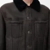 Giacca da camionista in shearling
