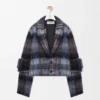 Giacca in misto mohair e lana