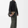 Giacca in stile workwear in pelle di agnello nappa