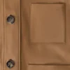 Giacca workwear in pelle di capra scamosciata