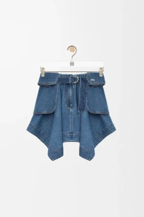 Gonna cargo in denim