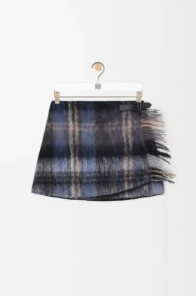 Gonna in misto mohair e lana