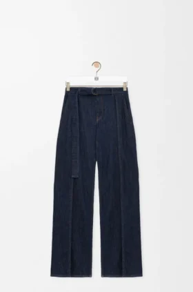 Jeans con cintura in denim