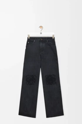 Jeans larghi Anagram in denim