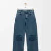 Jeans larghi Anagram in denim