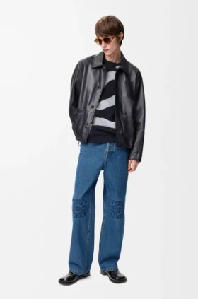 Jeans larghi Anagram in denim