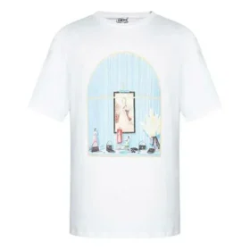 Loewe AW19 Painting a maniche corte da uomo, bianco H6299720Si