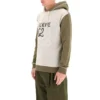 Loewe da uomo con cappuccio e coulisse ricamato, color kaki H526341X94-3962