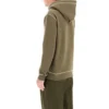 Loewe da uomo con cappuccio e coulisse ricamato, color kaki H526341X94-3962