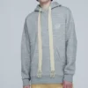 Loewe da uomo con cappuccio e maniche lunghe, ricamo Anagram, grigio H6109701Si