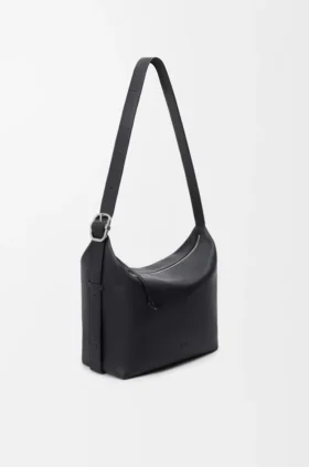 Loop Hobo grande in morbida pelle di vitello martellata
