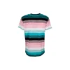 Maglietta da uomo loewe a maniche corte in cotone a righe con logo ricamato H6109950Pc-9990