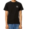 Maglietta da uomo Loewe Anagram Classic in cotone ricamato, girocollo e maniche corte, nera H6109230Cr-1100