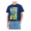 Maglietta da uomo Loewe con stampa “Eye”, maniche corte, blu H6109822Pc-5130