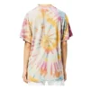 Maglietta unisex a maniche corte con stampa “faccia sorridente” in stile tie-dye multicolore H616341X79-9990