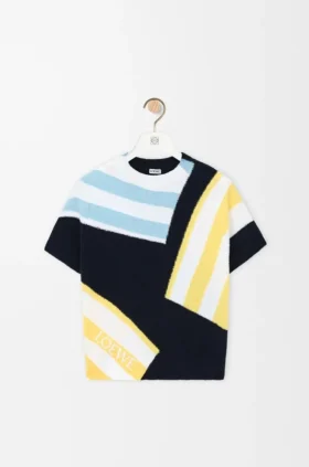 Maglione a maniche corte in misto cotone