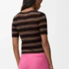 Maglione a maniche corte in misto cotone