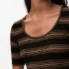 Maglione a maniche corte in misto cotone