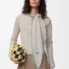 Maglione a sciarpa in lana