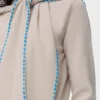Maglione a sciarpa in lana