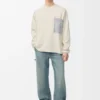 Maglione con tasca Anagram in misto cotone