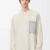 Maglione con tasca Anagram in misto cotone