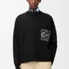 Maglione con tasca Anagram in misto cotone