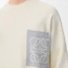 Maglione con tasca Anagram in misto cotone