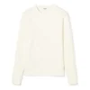 Maglione da uomo in cotone con logo Loewe Anagram ricamato, bianco crema H526341Xa1-2370