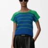 Maglione senza maniche in cotone e lana