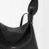 Mini borsa a sciarpa in pelle di vitello liscia