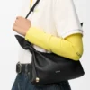 Mini borsa a sciarpa in pelle di vitello liscia