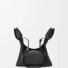 Mini borsa a sciarpa in pelle di vitello liscia
