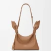 Mini borsa a sciarpa in pelle di vitello liscia