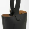 Mini borsa a secchiello Pebble in morbida pelle di vitello martellata
