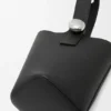 Mini borsa a secchiello Pebble in morbida pelle di vitello martellata