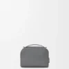 Mini borsa a tracolla per fotocamera in morbida pelle di vitello martellata