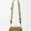 Mini borsa a tracolla per fotocamera in morbida pelle di vitello martellata