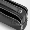 Mini borsa a tracolla per fotocamera in morbida pelle di vitello martellata