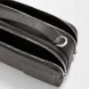 Mini borsa a tracolla per fotocamera in pelle di vitello satinata