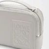 Mini borsa a tracolla per fotocamera in pelle di vitello satinata