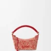 Mini borse in rafia melange