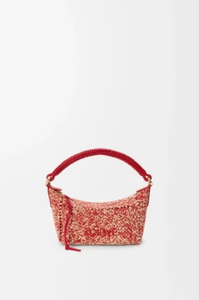Mini borse in rafia melange