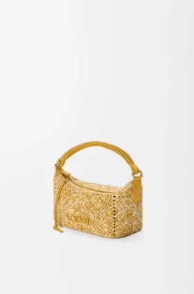 Mini borse in rafia melange