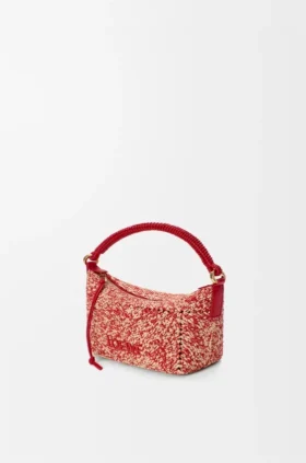 Mini borse in rafia melange