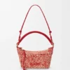 Mini borse in rafia melange