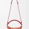 Mini borse in rafia melange