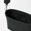 Mini Flex Messenger in tela e pelle scamosciata