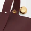 Mini Pebble Bucket in pelle di vitello liscia