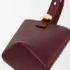 Mini Pebble Bucket in pelle di vitello liscia